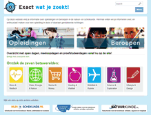 Tablet Screenshot of exactwatjezoekt.nl
